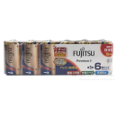 富士通　アルカリ乾電池　プレミアムＳ　単１形　６本パック