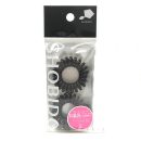 スプリングヘアゴム　黒　２Ｐ