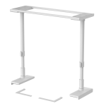 冷蔵庫転倒防止突っ張り棒 マットホワイト 冷蔵庫幅65cm用 (取付高さ50~75cm) FEQ-655WH