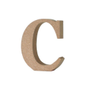 アルファベットレター　大文字　Ｃ