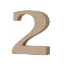 アルファベットレター　数字　２