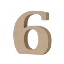 アルファベットレター　数字　６