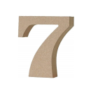 アルファベットレター　数字　７