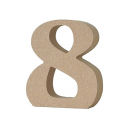 アルファベットレター　数字　８