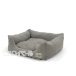 もこさら先染めデニムスクエアベッド　Ｍ　グレージュ