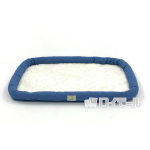 もこさら先染めデニムクッションマット L ライトブルー