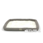 もこさら先染めデニムクッションマット L グレージュ