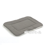 もこさら先染めデニムリバーシブル　マルチクッション　グレージュ