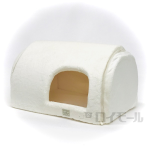 もこふわフランネル　ドームベッド　アイボリー　ワイドサイズ