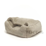 もこふわフランネル　ドームソファ　ベージュ　Ｍ