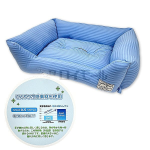 極ひえ冷感　ソファベッド　Ｍ　ボーダーブルー