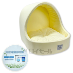 極ひえ冷感　ドームベッド　Ｍ　ボーダーベージュ