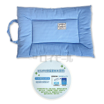 極ひえ冷感　取っ手付きマット　Ｓ　ボーダーブルー