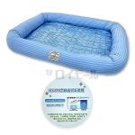 極ひえ冷感　ジェルマット　Ｍ　ボーダーブルー