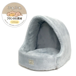 ふわふわフランネル　ドームベッド　Ｍ　グレー