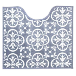 カラーショップ　トイレ足元マット　タイル　スモークブルー