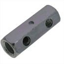 八幡ねじ　異径高ナット小型窓付き　Ｗ１／２－Ｍ１２