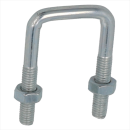 八幡ねじ　コの字ボルト（ナット付）　８Ｘ５１Ｘ７５