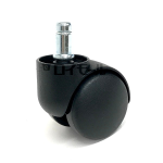 八幡ねじ　椅子キャスター　黒　ナイロン　１１パイ　５０ｍｍ　１個