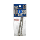 八幡ねじ　ステン皿タッピング　６Ｘ８０