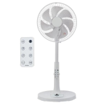 ユアサ　温度センサー付ＤＣモーターリビング扇風機　ホワイト　ＹＧＴ－ＤＨ３４５５ＧＦＲ（Ｗ）