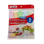 マイクロファイバーふきん　５枚入　カラー