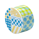 ディアキチ　ワザアリテープ　マグネットテープホルダー付　柄つき　〈ドットストライプ〉