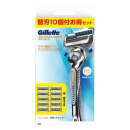 ジレット　スキンガード　フレックスボール　本体+替刃１０コ付