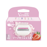 ジレット　ヴィーナス　うるもち肌へ　ソープ付き　イチゴ畑の香り　替刃　３個入