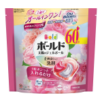 ボールド 太陽のジェルボール 柔軟剤入り洗剤 ローズ&グルーミングブーケの香り つめかえ用 メガジャンボ 60個入り
