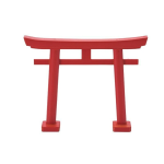 稲荷鳥居　赤鳥居