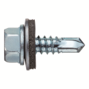 サンコーテクノ　シールスクリュー　ＳＨ－６Ｘ１９ＷＳ－１５　本体：スチール製／座金：溶融亜鉛めっき鋼板／パッキン：ＥＰＤＭ　１５本入