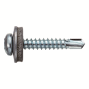 サンコーテクノ　シールスクリュー　ＳＰ－４Ｘ２５ＷＳ－４０　本体：スチール製／座金：溶融亜鉛めっき鋼板／パッキン：ＥＰＤＭ　４０本入