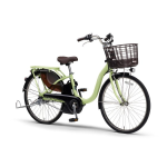 ヤマハ　PAS　With　電動アシスト自転車　2026年モデル　26インチ　内装3段　マットフレッシュグリーン