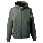 アイズフロンティア　＃８８１０　ハイブリッドストレッチ裏ボアパーカー　ジェイディーカーキ　Ｌ