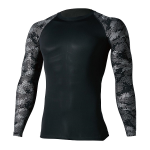 TS DESIGN　８００５　メガクールロングスリーブシャツ　ブラック　３Ｌ