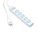 パナソニック　ザ・タップＸ　６個口　一括スイッチ付　２ｍ　ホワイト