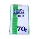 らくパックＥＣＯ　半透明ごみ袋　７０Ｌ　０.０２ｍｍ厚　１００枚　ＰＳ－７１