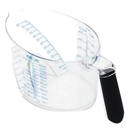 上から見て計れる軽量カップ　ナチュラル　ユニバーサルメジャーカップ　600ｍL　ブラック