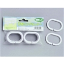 バスカーテンリング　Ｃ型リングライナー　ホワイト　８個入　IRW-01