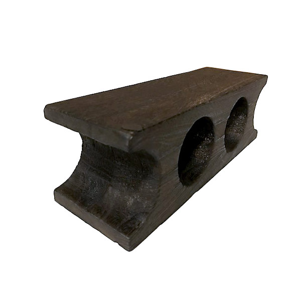 焼桐ブロック（穴あり）　約１００×１００×３００ｍｍ