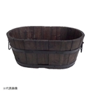 焼杉プランター　小判　小