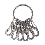 ナイトアイズ　キーリング　スチール　シルバー