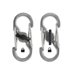 ナイトアイズ　S-BINER エスビナー　マイクロロック　シルバー　２個入