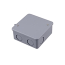 未来工業　ＰＶＫボックス　中形四角　浅型　ノック付　グレー　ＰＶＫ－AＮ