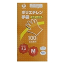 ポリエチレン手袋　М　外エンボス　１００枚入　左右兼用