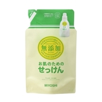ミヨシ　無添加　お肌のための洗濯用　液体せっけん　詰替用　１０００ｍＬ