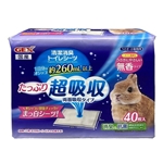 ＧＥＸ　トップブリーダー　清潔消臭トイレシーツ　うさぎ・小動物用　４０枚入