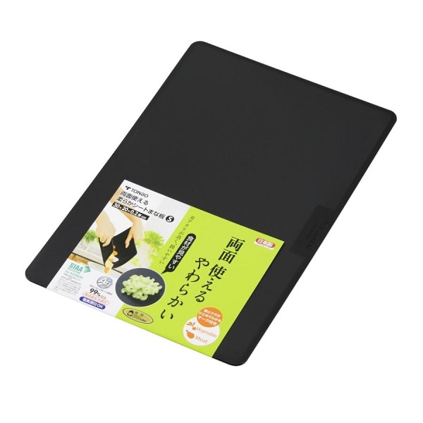 トンボ　両面使える柔らかシートまな板　Ｓ　ブラック