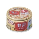 ＣＩＡＯ　チャオ　贅沢　缶　本まぐろ　まぐろ・とりささみ　８０ｇ